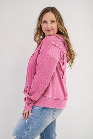 Magic Moment Pullover in Magenta