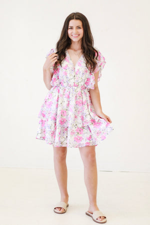 Flourish Floral Tiered Dress