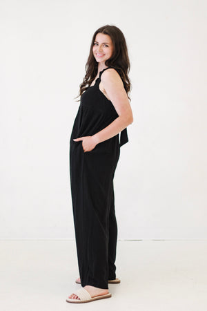 Outdoor Events Wide Leg Jumpsuit in Black