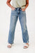 Straight to the Heart Mid Rise Straight Leg Judy Blue Jeans