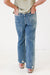 Straight to the Heart Mid Rise Straight Leg Judy Blue Jeans