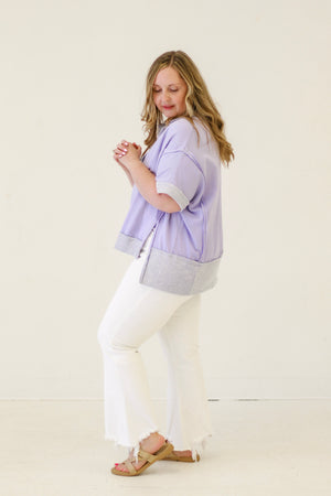 Sunshine Summer Vibing Top in Lavender