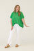 Do You Believe in Love Ribbed Top in Kelly Green