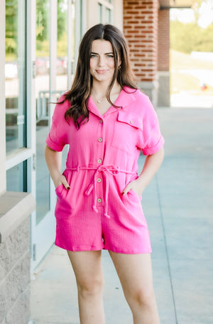 Summer Loving Pink Romper