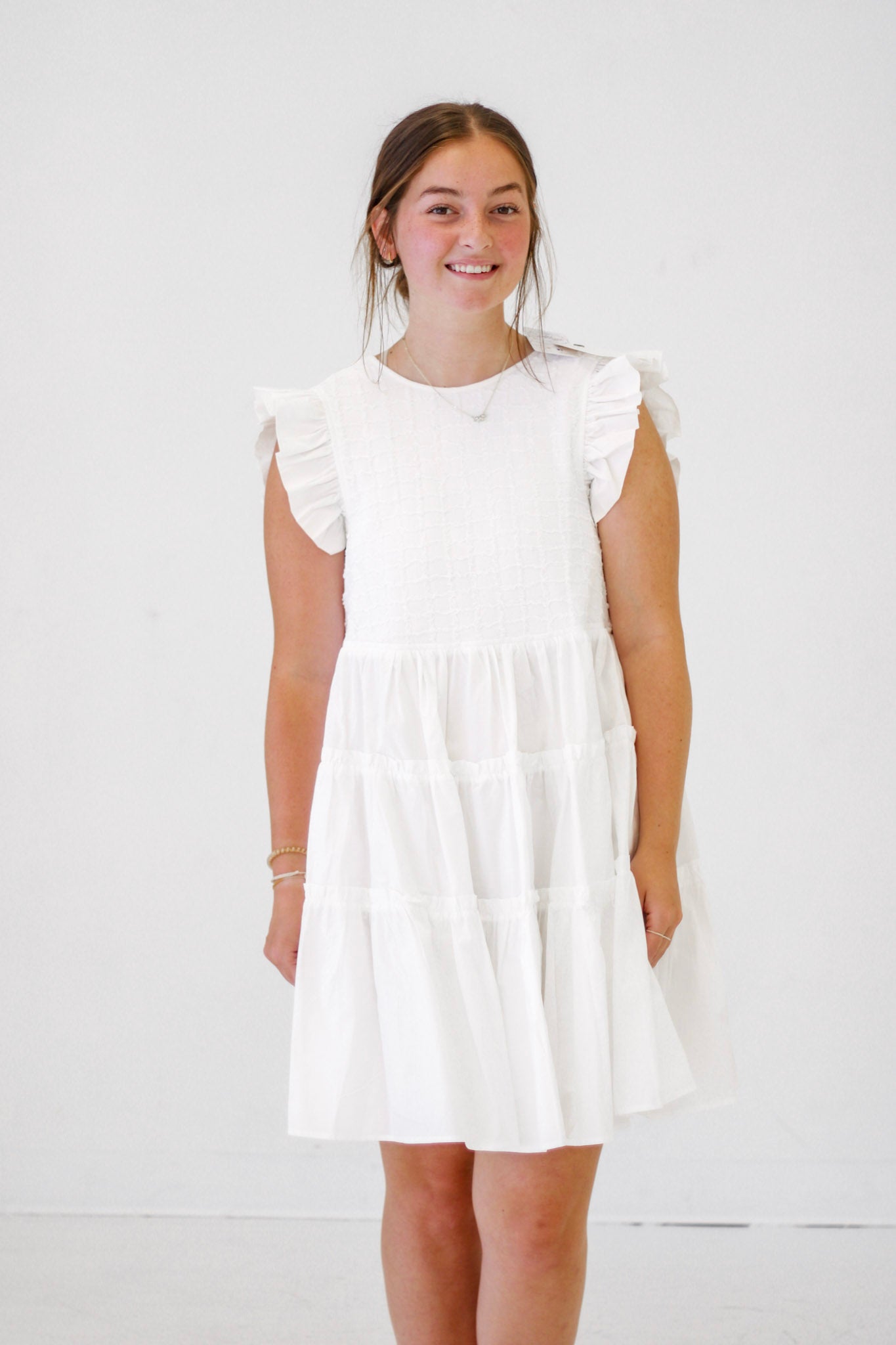 Summer Sunday Morning Dress in White