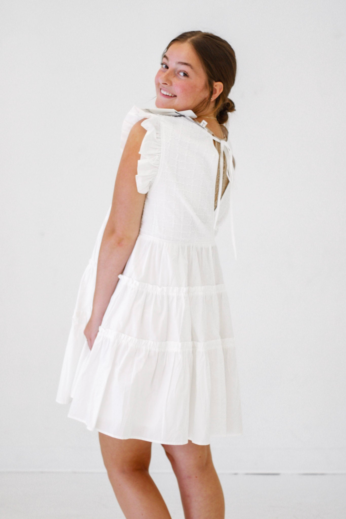 Summer Sunday Morning Dress in White