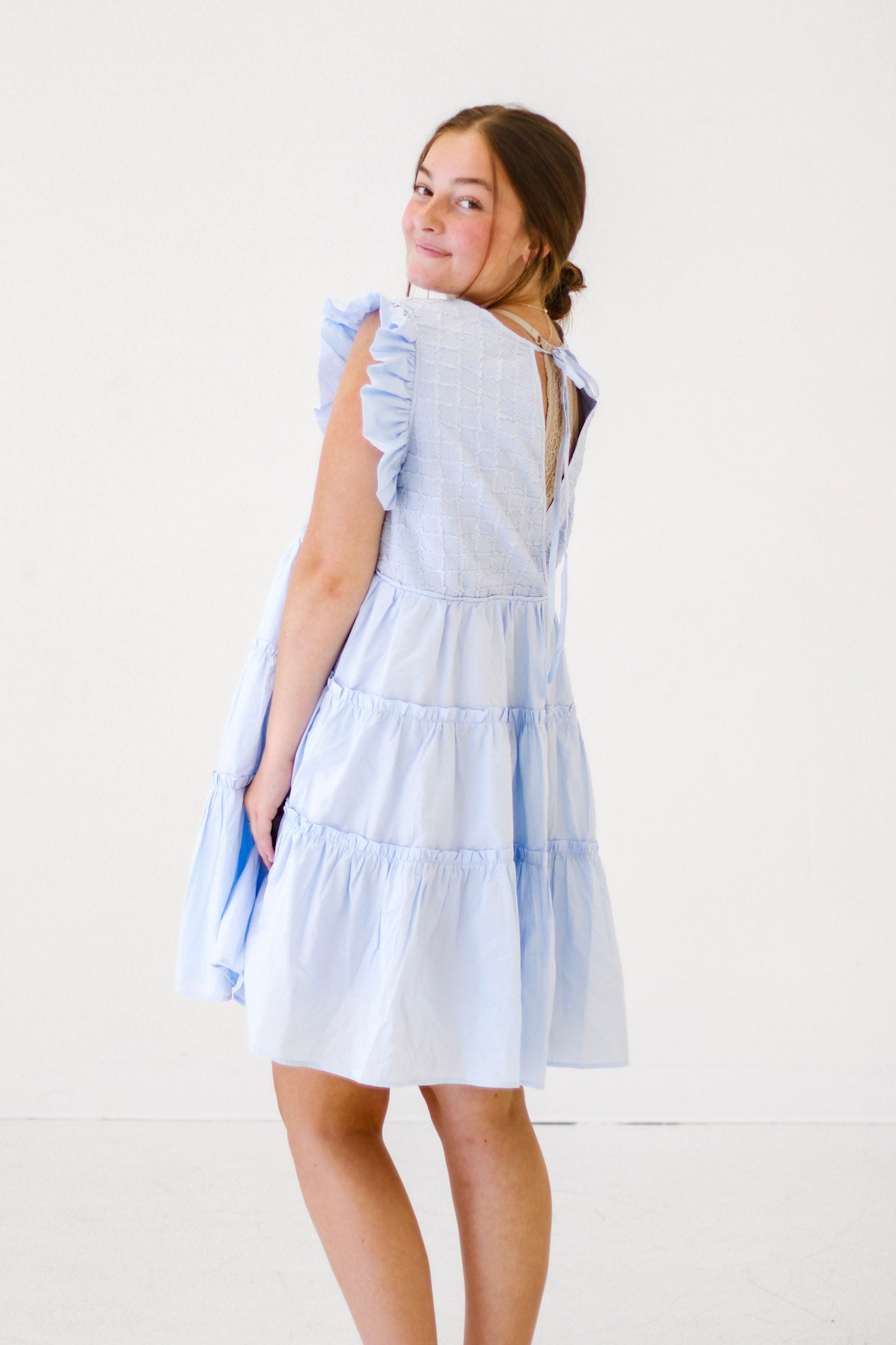 Summer Sunday Morning Dress in Blue