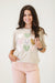 Stacked Hearts Cottage Sand Patchwork Tee