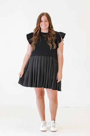 Flirty Fusion Dress in Black