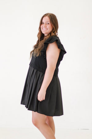 Flirty Fusion Dress in Black