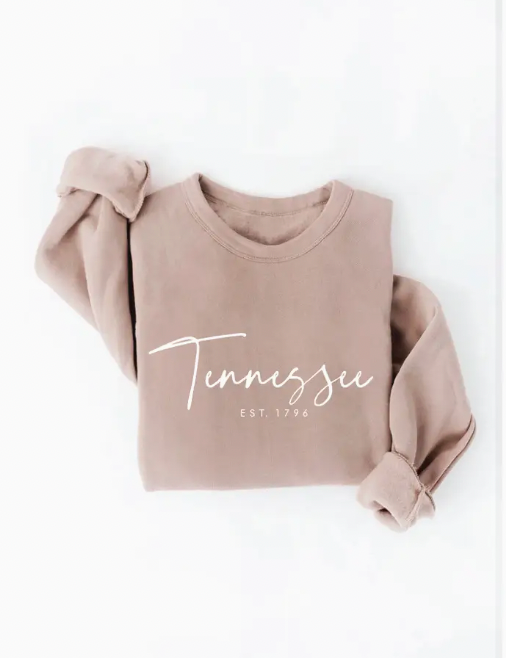 Tennessee Mocha Fleece Sweatshirt