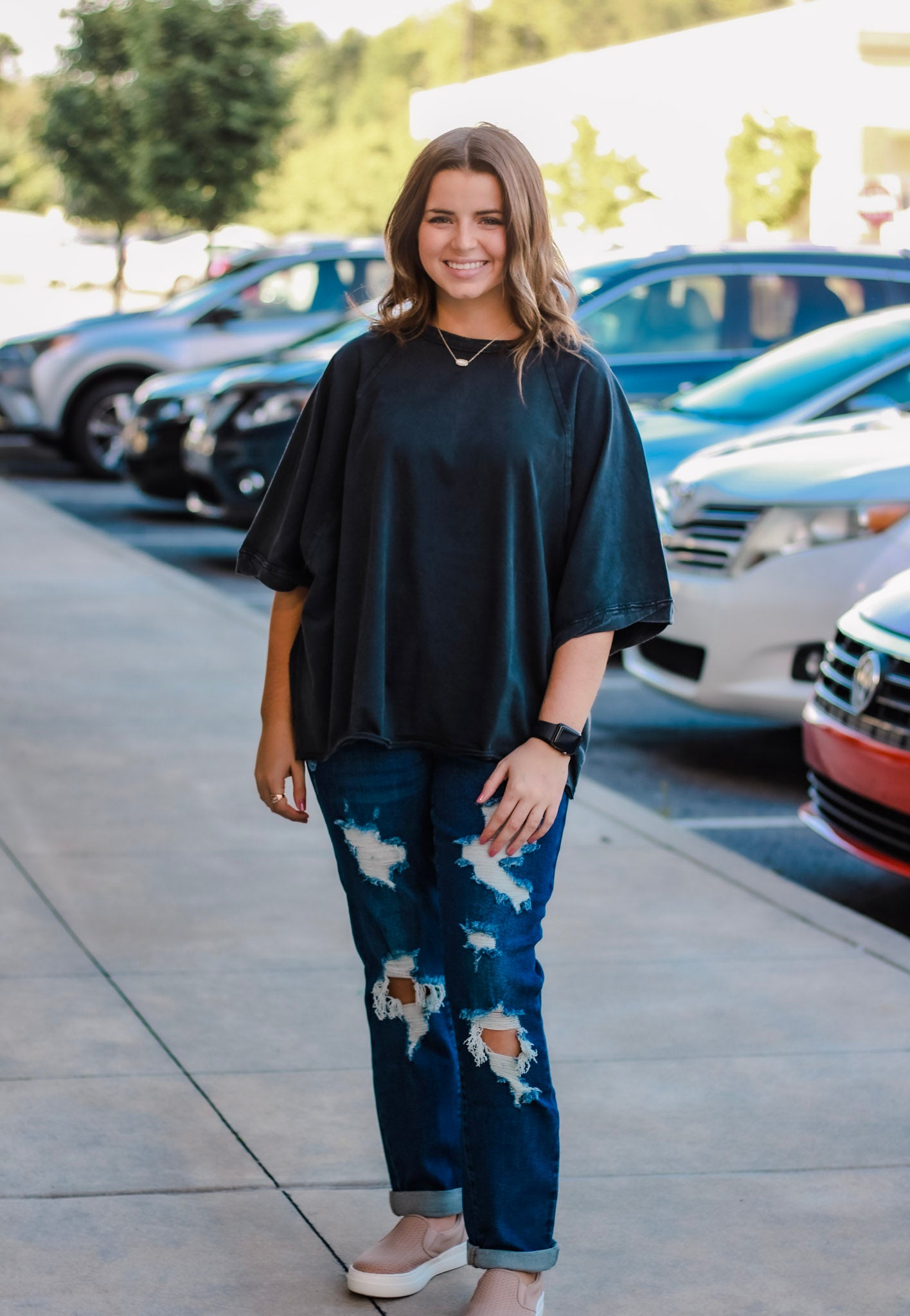 Holy Smokes Charcoal Tee