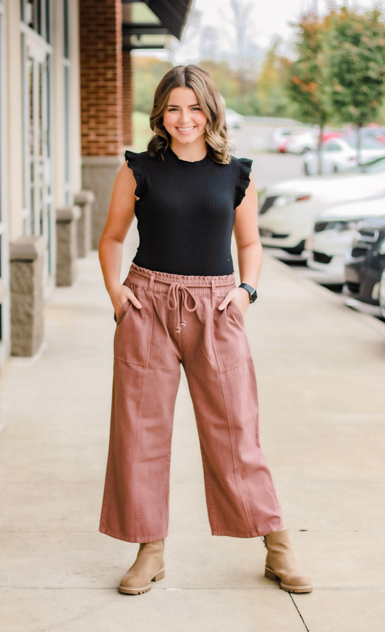 Mind Your Own Business Paper Bag Pants