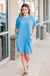 Running Errands T-Shirt Dress in Chambray