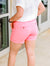 Comfy Drawstring Shorts in Pink