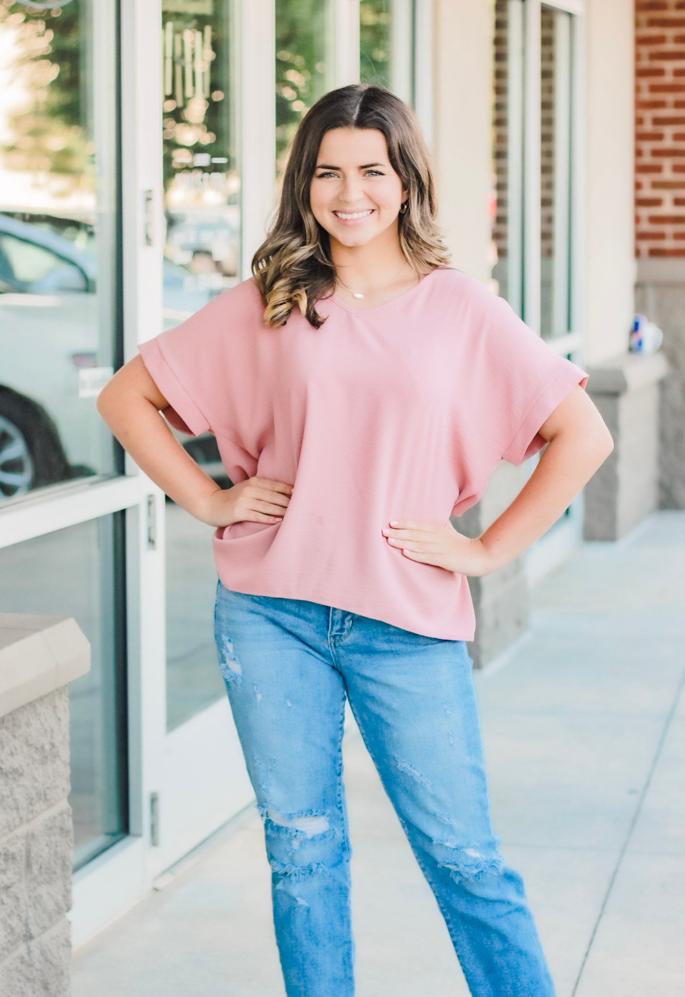 Airflow Mauve Top