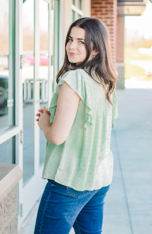 Me in Spring Blouse in Sage